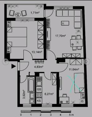 Foto - Wohnunggemeinschafft - 550,00 EUR Kaltmiete,