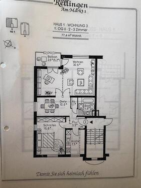 Foto - 3 Zimmer Etagenwohnung zum Kaufen in Rellingen