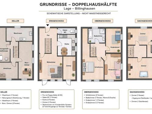 Foto - 9 Zimmer Doppelhaushälfte zum Kaufen in Lage