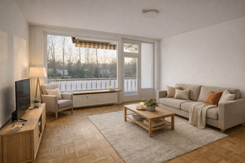 Foto - Möblierte, renovierte 1-Zi-Wohn. + Balkon ins Grüne + Stellplatz