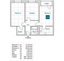 Hier fühlen Sie sich wohl: 3-Raumwohnung mit Balkon! - Dresden Leuben