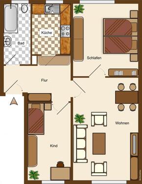 Foto - Etagenwohnung zur Miete in Cottbus