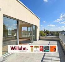Luxuriöses Penthouse mit 34 m² Dachterrasse l EBK inklusive l Tiefgaragenstellplatz - Leipzig Mitte