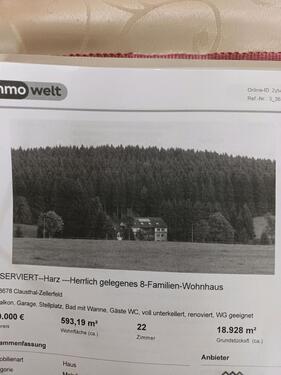 Foto - 22 Zimmer Mehrfamilienhaus, Wohnhaus zum Kaufen in Clausthal-Zellerfeld