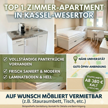 Foto - Frisch saniertes 1-Zimmer-Apartment inkl. Pantryküche