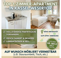 Frisch saniertes 1-Zimmer-Apartment inkl. Pantryküche - Kassel Niederzwehren
