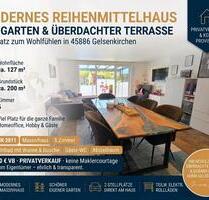 Modernes Reihenmittelhaus mit Garten & überdachter Terrasse - Gelsenkirchen Ückendorf