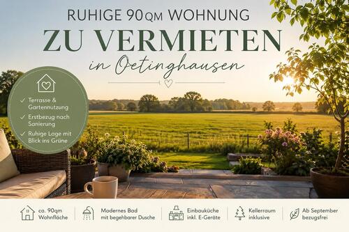 Foto - Ruhige 90qm Wohnung mit Terrasse & Gartennutzung in Oetinghausen