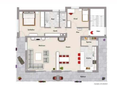 Foto - 3 Zimmer Wohnung mit 3-Seitenbalkon 95qm zu vermieten