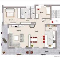 3 Zimmer Wohnung mit 3-Seitenbalkon 95qm zu vermieten - Schillingsfürst