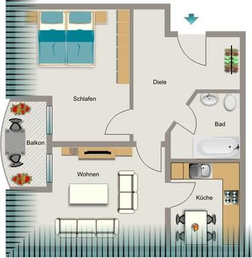 Foto - 2 Zimmer Etagenwohnung zur Miete in Marl