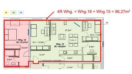 Foto - 4-Zi. - DG-Wohnung barrierefrei Aufzug ruhige Lage