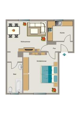 Foto - 2.5 Zimmer Erdgeschoßwohnung zur Miete in Marl