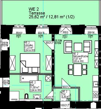 Foto - 2 Zimmer Terrassenwohnung in Halle (Saale)