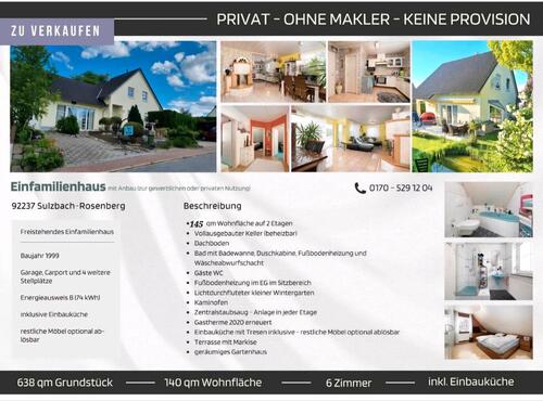 Foto - 7 Zimmer Einfamilienhaus zum Kaufen in Sulzbach-Rosenberg