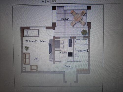 Foto - Apartment vermieten: 1 Zi.-Wohnung, 51qm, 51381 Leverkusen