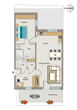 Foto - 2 Zimmer Etagenwohnung zur Miete in Rheinbach