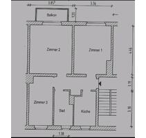 Gemütliche 3-Raum-Wohnung mit Balkon - Halle (Saale) Damaschkestraße