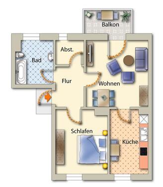 Foto - Etagenwohnung zur Miete in Freiberg