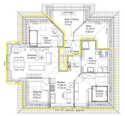 Foto - 3-ZKB 84 m2 im DG - zentral + ruhig in Bruchhausen-Vilsen.