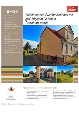 Foto - Freistehendes Zweifamilienhaus in Eisenhüttenstadt 1468m²