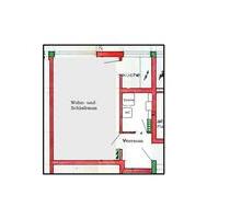 Helles & effizientes 1-Zimmer-Apartment (29 qm) in zentraler Lage - Nürnberg Hasenbuck