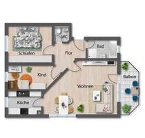 3,5 Zi. ETW GP -Bergfeld mit Garage & separater Stellplatz - Göppingen Faurndau