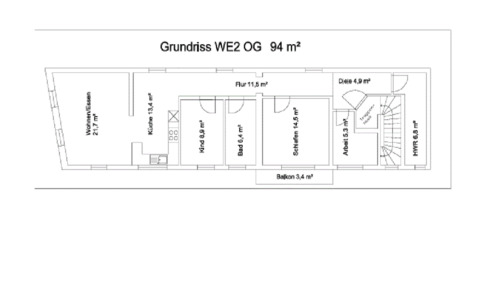 Foto - 3.5 Zimmer Etagenwohnung zur Miete in Wörth am Rhein