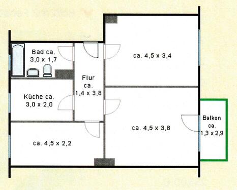 Foto - Etagenwohnung in Leipzig
