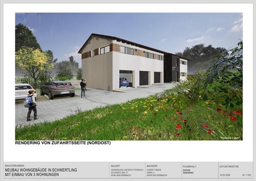 Foto - Neubauwohnung – 3 Zimmer – Balkon