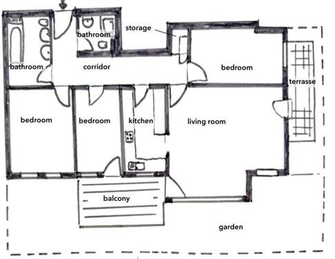 Foto - Möblierte 4-Zimmer-Wohnung Miete Böblingen 4-room-apartment rent