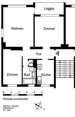 Foto - 3.5 Zimmer Erdgeschoßwohnung in Duisburg