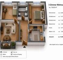 Eigentumswohnung zu verkaufen - 179.500,00&nbsp;EUR Kaufpreis, ca.&nbsp; 76,00&nbsp;m&sup2; in Heiligenhaus (PLZ: 42579)