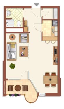 Foto - 1 Zimmer Etagenwohnung in Norderstedt