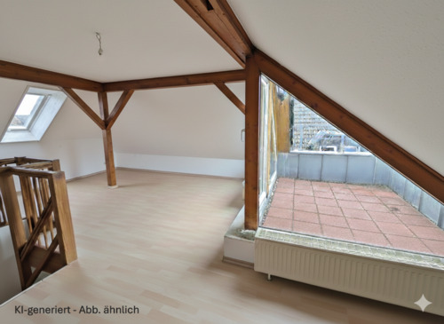Foto - HELLE 3-RAUM-DACHGESCHOSSWOHNUNG MIT GALERIE & DACHTERRASSE
