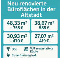 Moderne Büros zu mieten Altstadt von Villingen ab 419 € - Villingen-Schwenningen