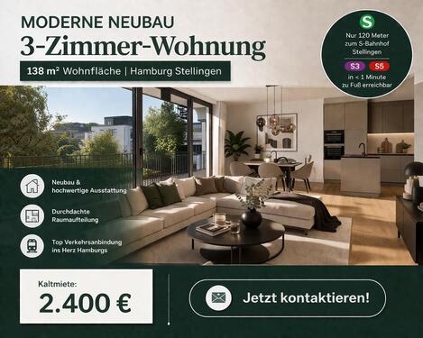 Foto - Neubau 3-Zimmer-Wohnung in Stellingen