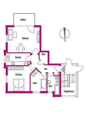 Foto - 3 Zimmer Etagenwohnung in Dassow
