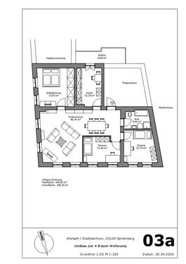 Foto - 4 Zimmer Etagenwohnung zur Miete in Spremberg