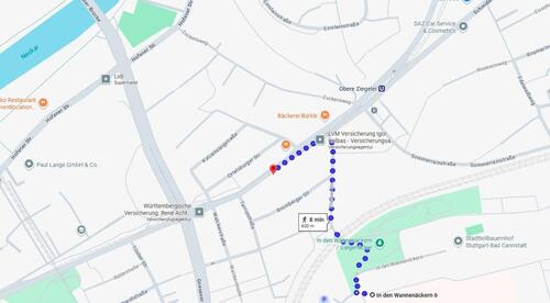 Foto - PKW Stellplatz Schmidener Straße Hinterhof Nähe Krankenhaus