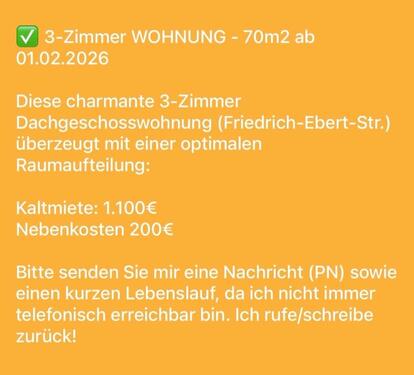 Foto - 3 Zimmer Dachgeschoßwohnung zur Miete in Ingolstadt