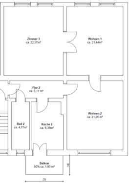 Foto - 3-Zimmer-Wohnung in Bad Freienwalde