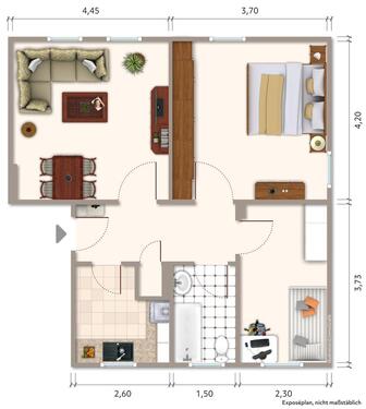 Foto - 3 Zimmer Etagenwohnung in Ronneburg