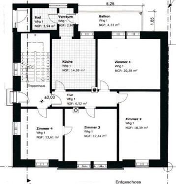 Foto - 4-Zi.-Wohnung, Innenstadt Waldkirch