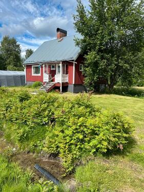 Foto - Rotes Schwedenhaus am Vindelälven Björksele SE mit Bergwärme