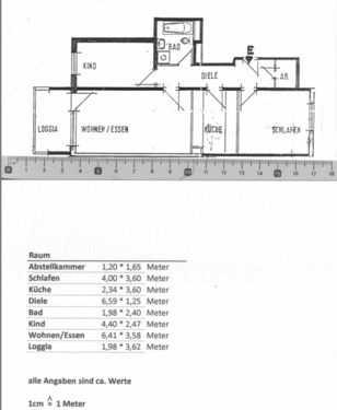 Foto - Etagenwohnung zur Miete in Weinheim