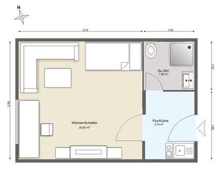 Foto - Verkaufe gut vermietete 1 Zimmerwohnung in Linden