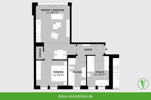 Foto - 3 Zimmer Etagenwohnung zur Miete in Leipzig