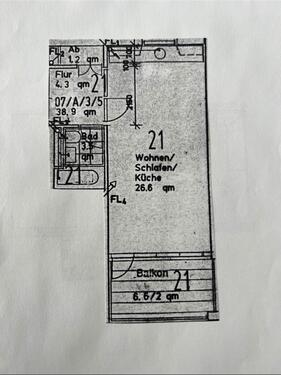 Foto - 1 Zimmer Etagenwohnung in Burg