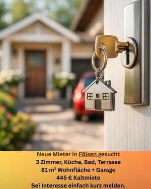 Foto - EG Wohnung 3 ZKB Terrasse 81qm - 445,00&nbsp;EUR Kaltmiete, ca.&nbsp; 81,00&nbsp;m&sup2;